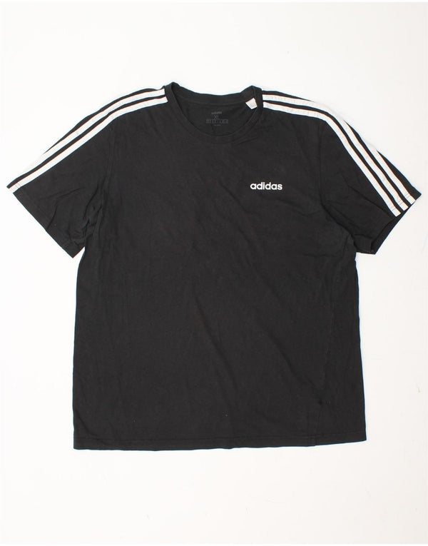 ADIDAS Herren T-Shirt Top XL Schwarz Baumwolle