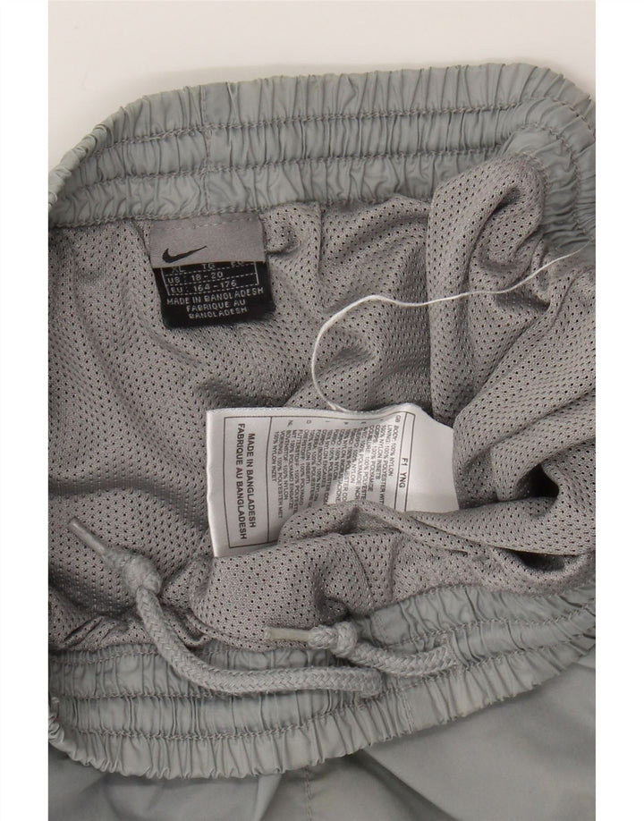 NIKE Jungen-Trainingshose, 13–14 Jahre, XL, graues Nylon