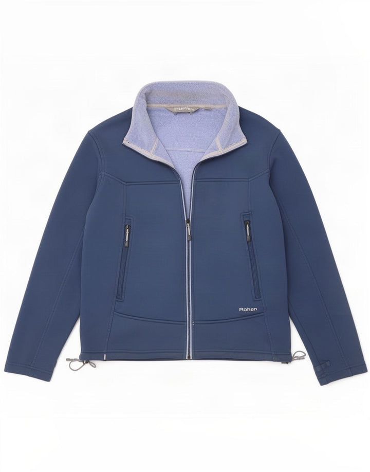 Rohan Damen-Trainingsanzugoberteil, UK 14, mittelmarineblaues Polyester