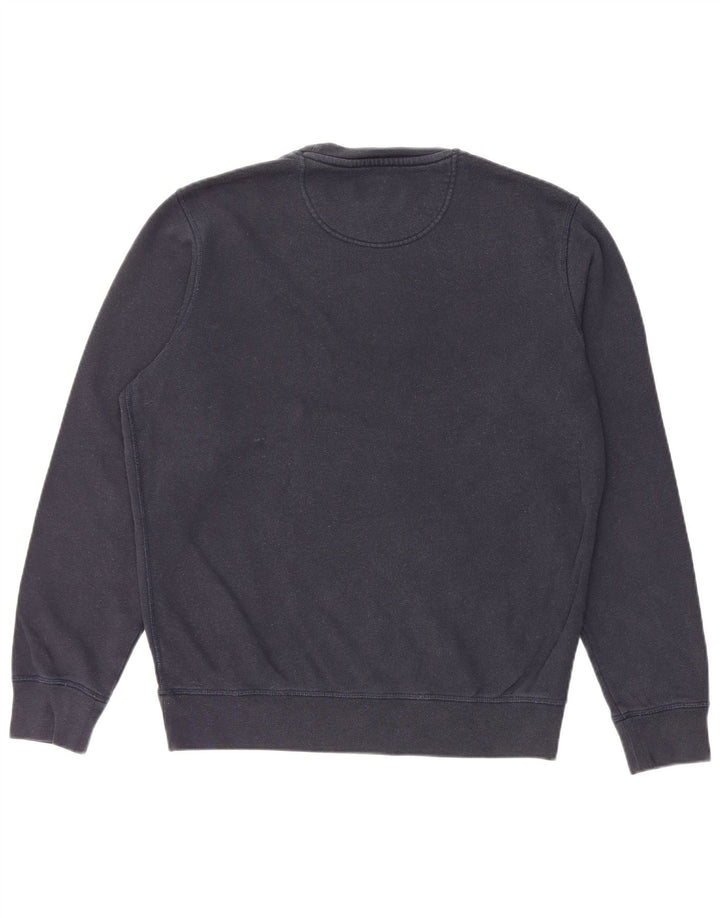 BARBOUR Herren-Sweatshirt mit Grafik, mittlere marineblaue Baumwolle