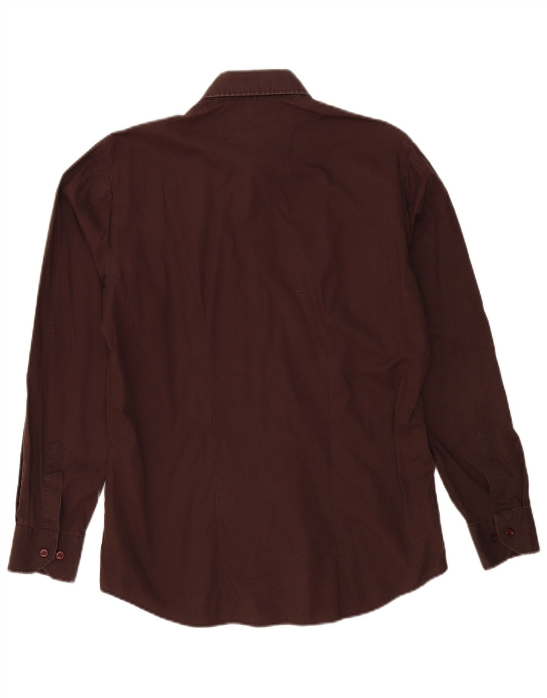Hugo Boss Herrenhemd mittelbraune Baumwolle