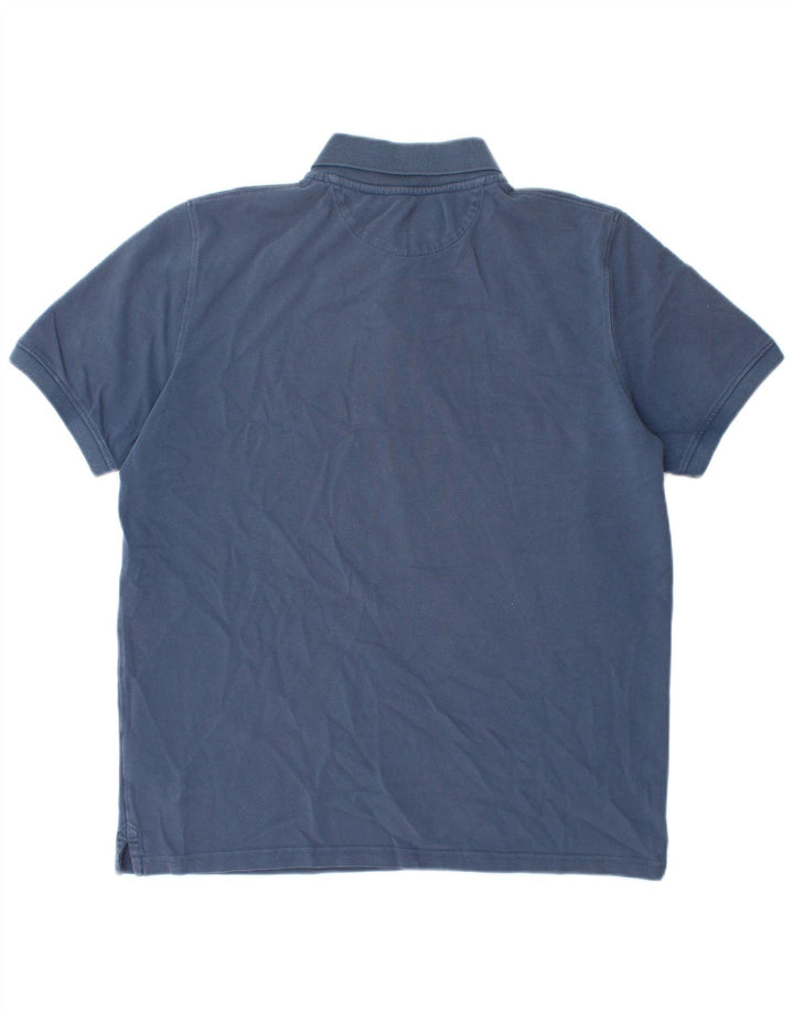Timberland Herren-Poloshirt mit normaler Passform, mittelmarineblaue Baumwolle