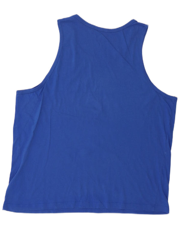Nike Herren Weste Top 2XL Blaue Baumwolle