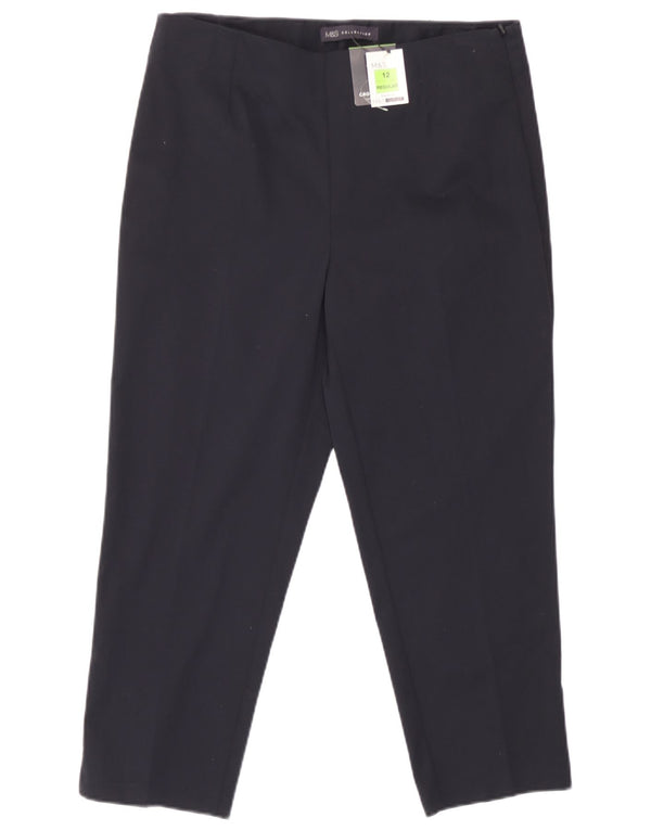Marks & Spencer Damen-Hose, kurz geschnitten, UK 12, M, W30, L22, Marineblau