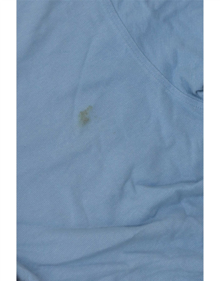 Lacoste Herren T-Shirt Top Größe 4 mittelblaue Baumwolle