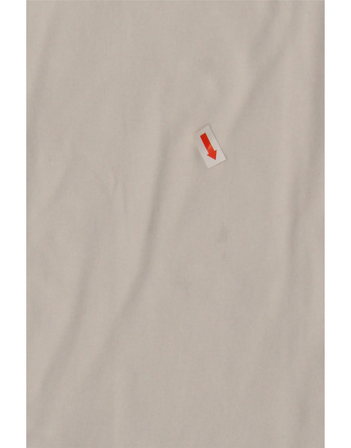 Ellesse Womens Graphic T-Shirt Top UK 10 Small Weiße Baumwolle