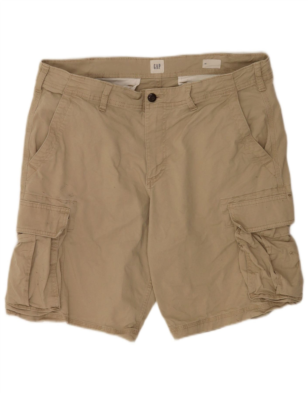 Gap Herren Cargo-Shorts W36 Large Beige Baumwolle