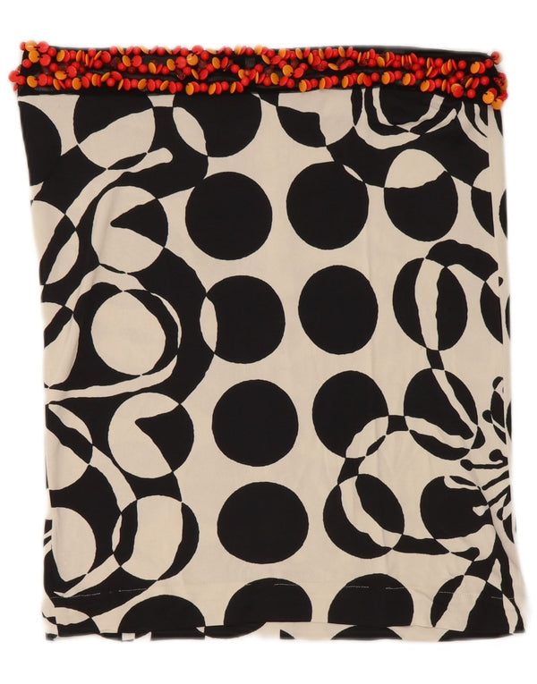 Gerader Damenrock von GF Ferre IT 42 Medium W32 Schwarz Geometrisch