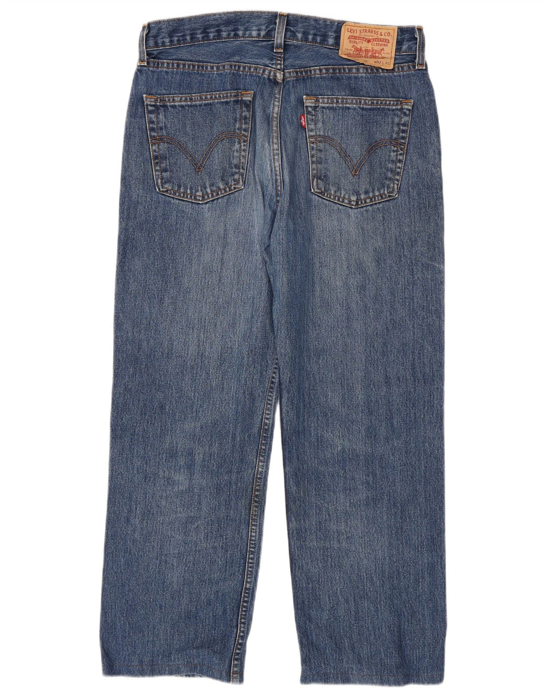 Levi's Herren Straight Jeans W32 L27 Blaue Baumwolle