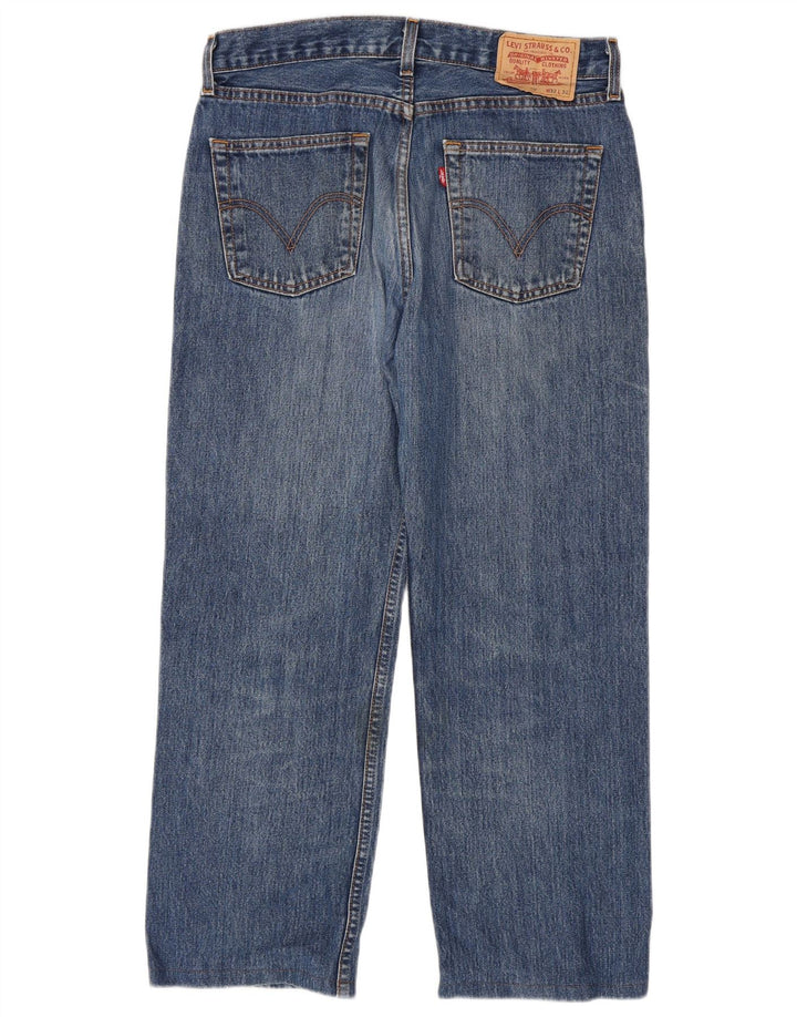 Levi's Herren Straight Jeans W32 L27 Blaue Baumwolle