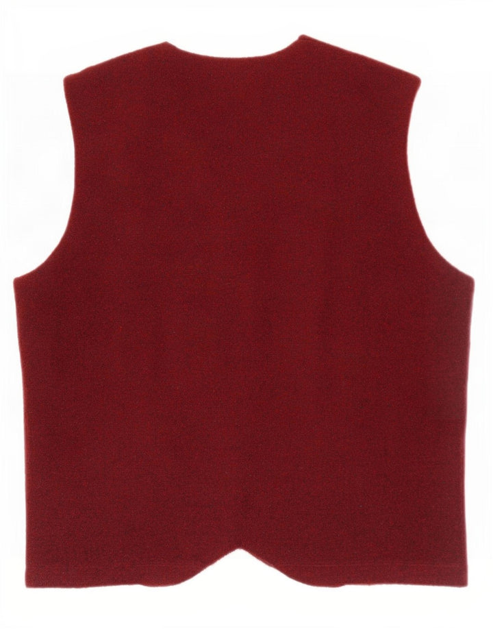 Fila Herren-Strickweste, mittlere kastanienbraune gesprenkelte Wolle