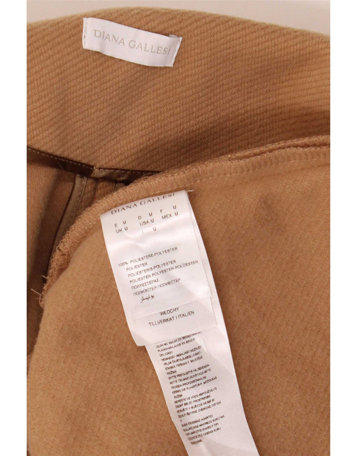 Diana Gallesi Damen Zweireihiger Cape-Mantel, Einheitsgröße, Beige, Polyester