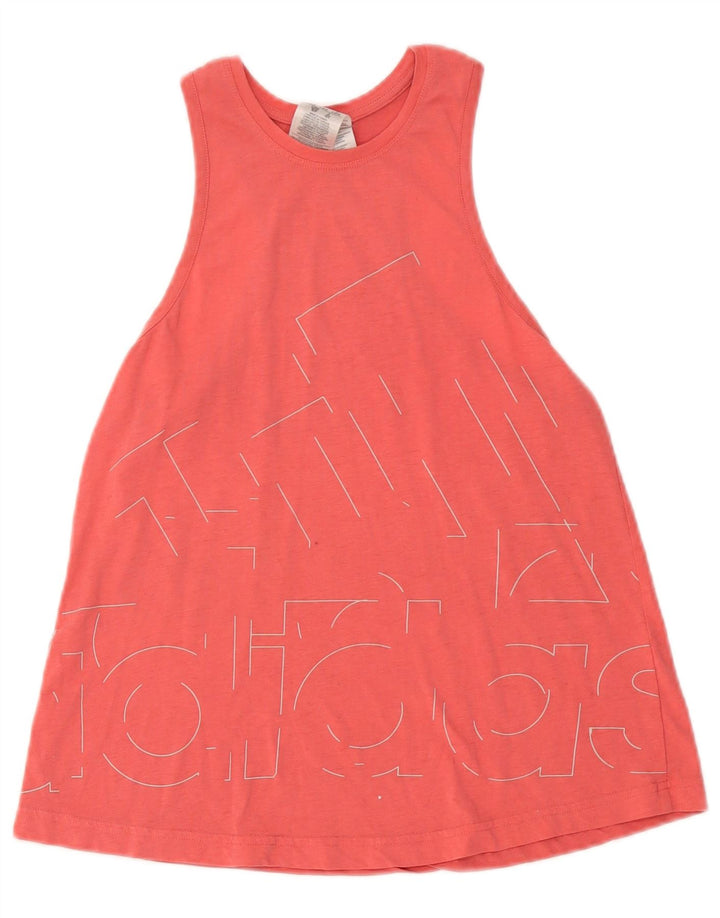 Adidas Damen Graphic Vest Top UK 8/10 Small Rosa Polyester