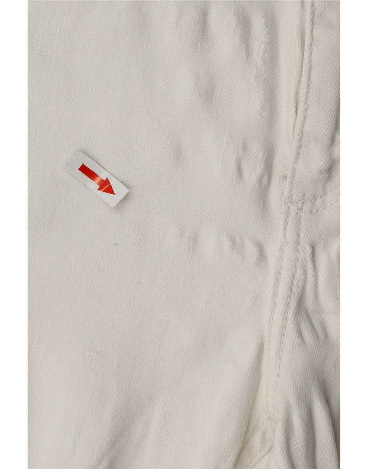 Gerade geschnittene Damenhose von Zara, Größe L, W32, L25, Weiß