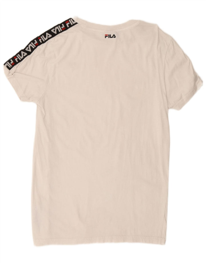 Fila Herren-T-Shirt mit Grafik, mittelweiße Baumwolle