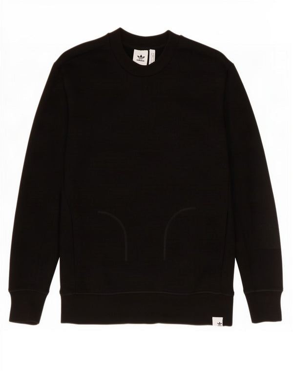 Adidas Herren Sweatshirt Pullover Medium Schwarz Baumwolle