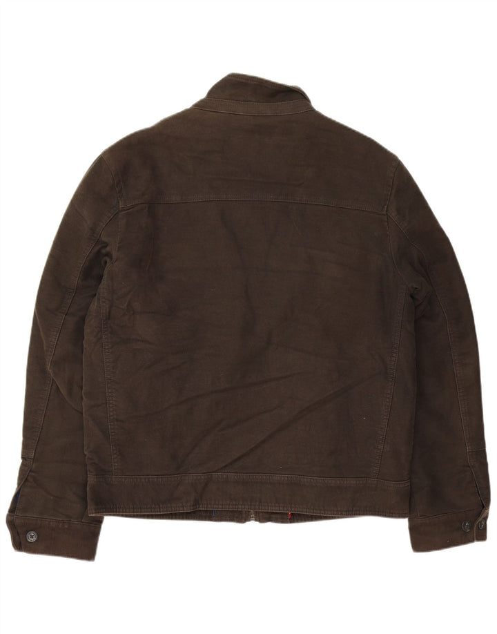 MARKS & SPENCER Herren Bomberjacke UK 38 Mittelbraune Baumwolle