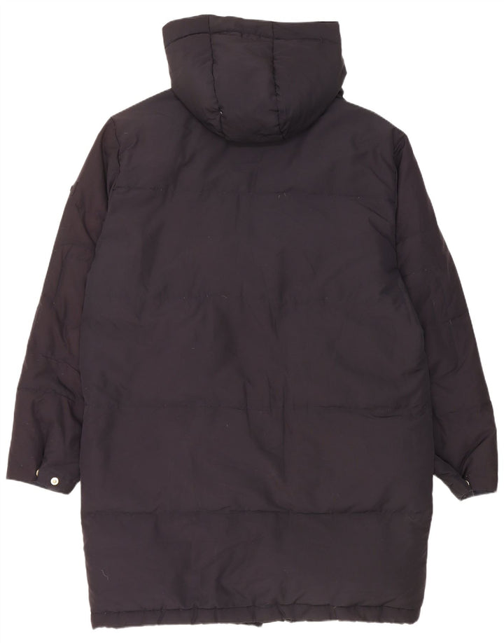 Gas Mens Utility Hooded Wattierter Mantel UK 40 Large Marineblau Polyester