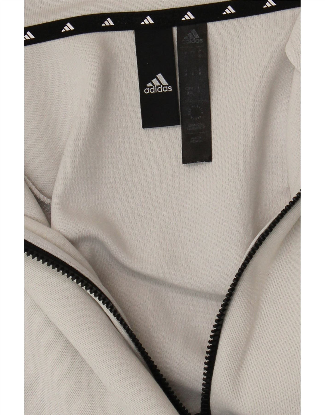 Adidas Herren-Kapuzenpullover mit Reißverschluss, Mittelgrau, Farbblock