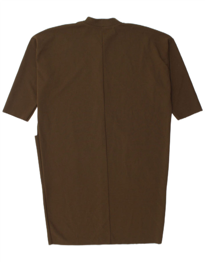 Zara Damen Übergroßes Etuikleid UK 14 Medium Khaki