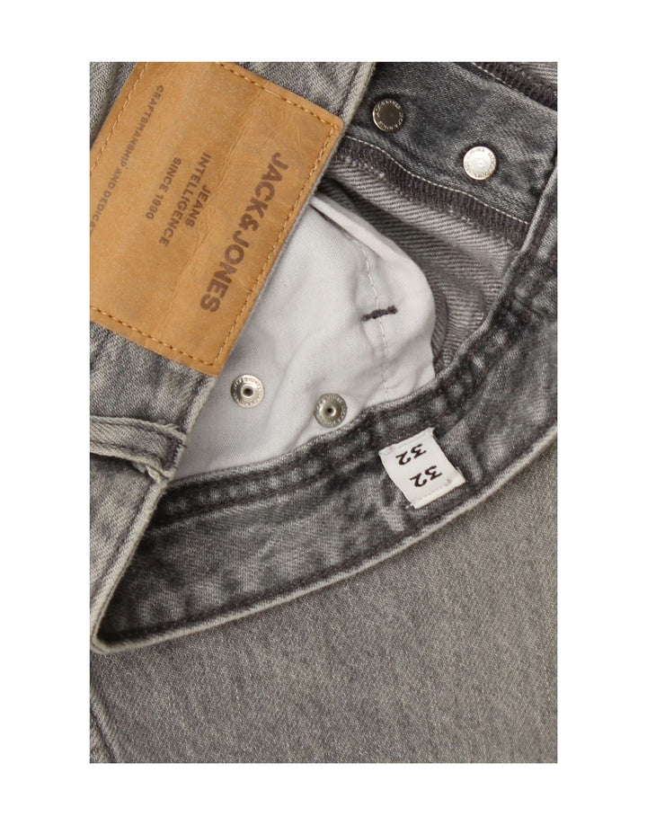 Jack & Jones Herren GLENN Slim Jeans W32 L32 Graue Baumwolle
