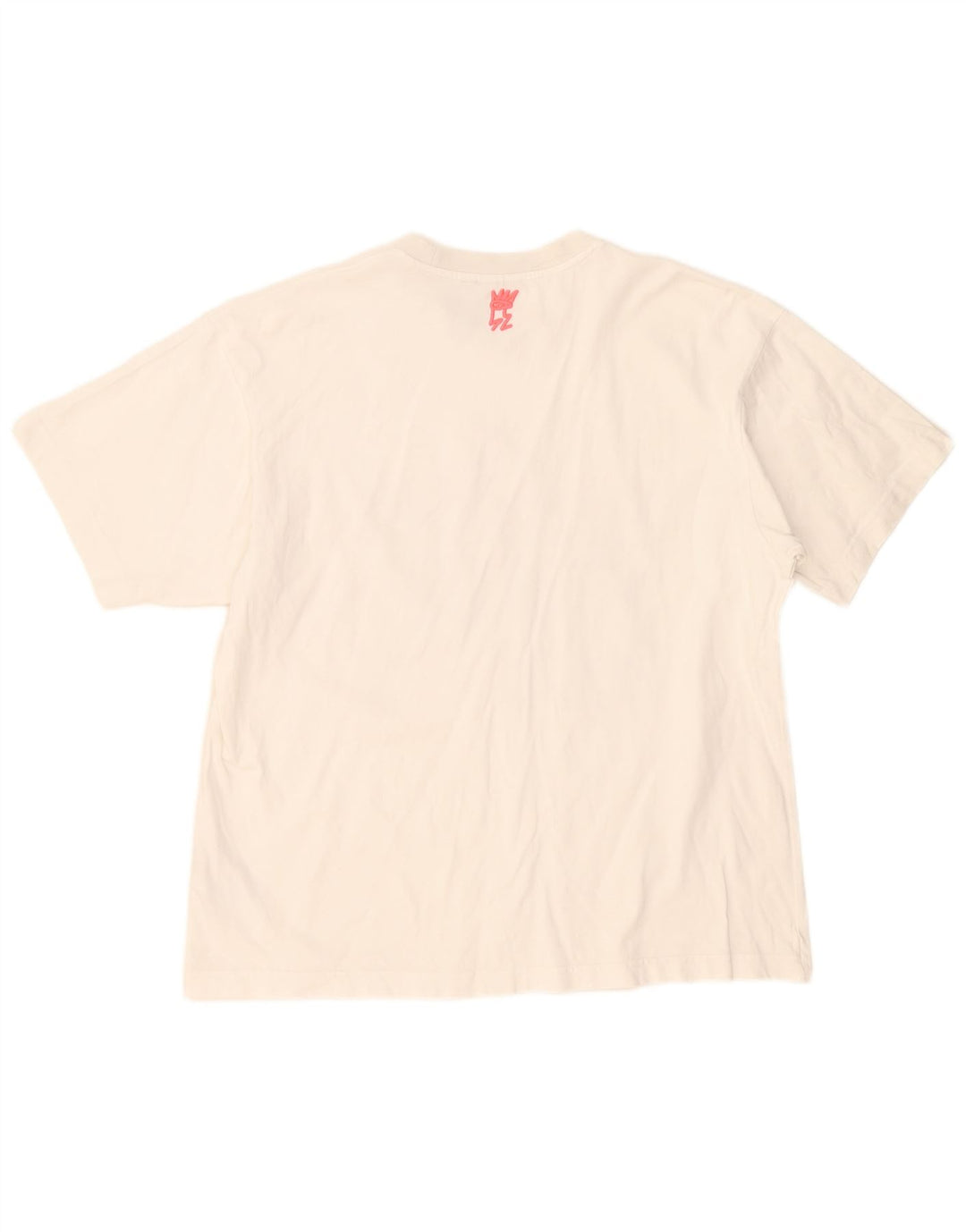 Adidas Herren Grafik-T-Shirt-Oberteil aus mittelweißer Baumwolle