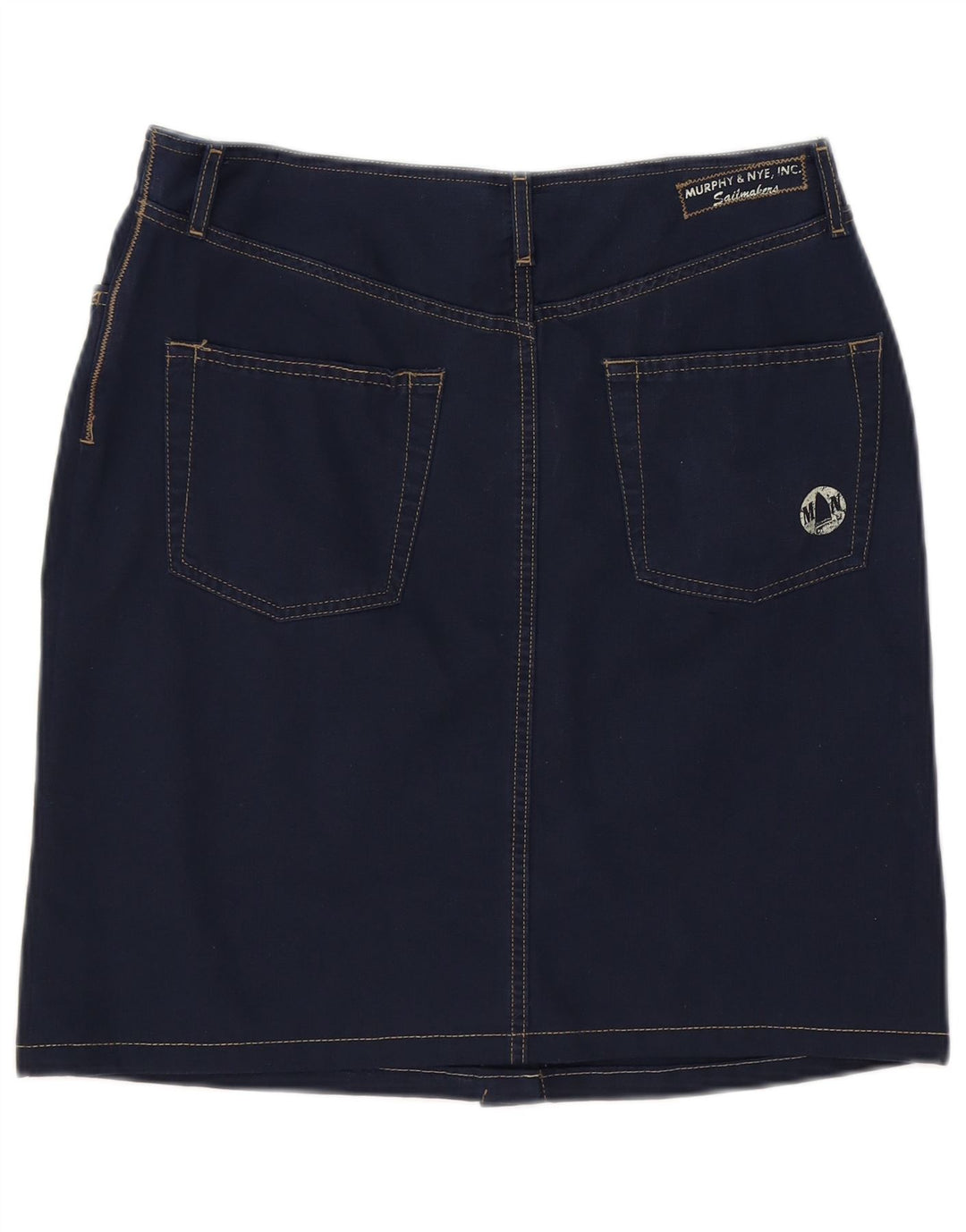 Murphy & Nye Damen Mini-Jeansrock W30 Mittelmarineblaue Baumwolle