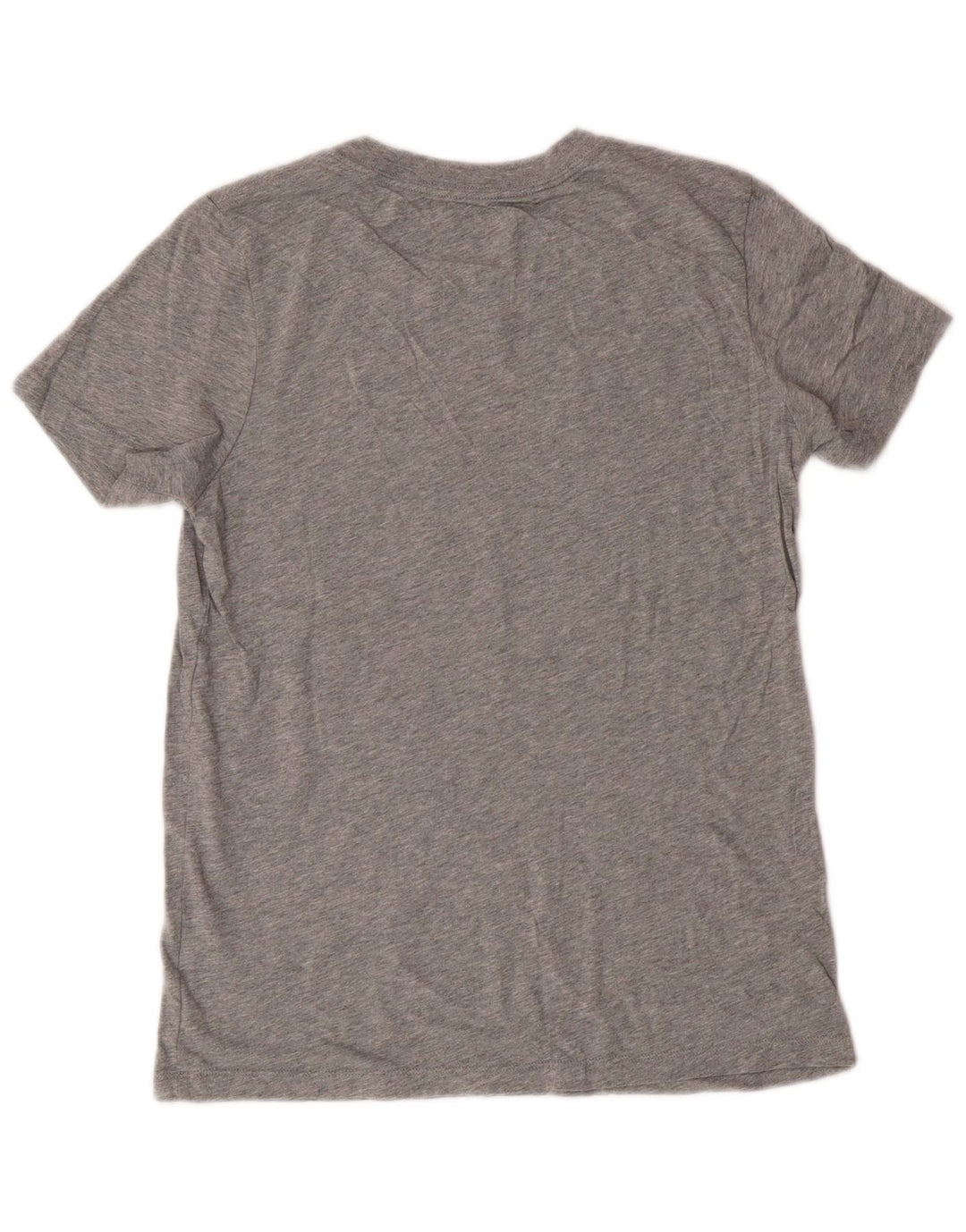 Converse Damen Grafik-T-Shirt-Oberteil UK 12 Mittelgraue Baumwolle