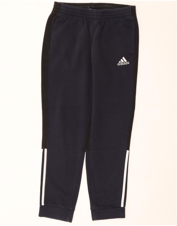 ADIDAS Herren-Trainingshose, Jogginghose, mittelgroß, Marineblau, Farbblock