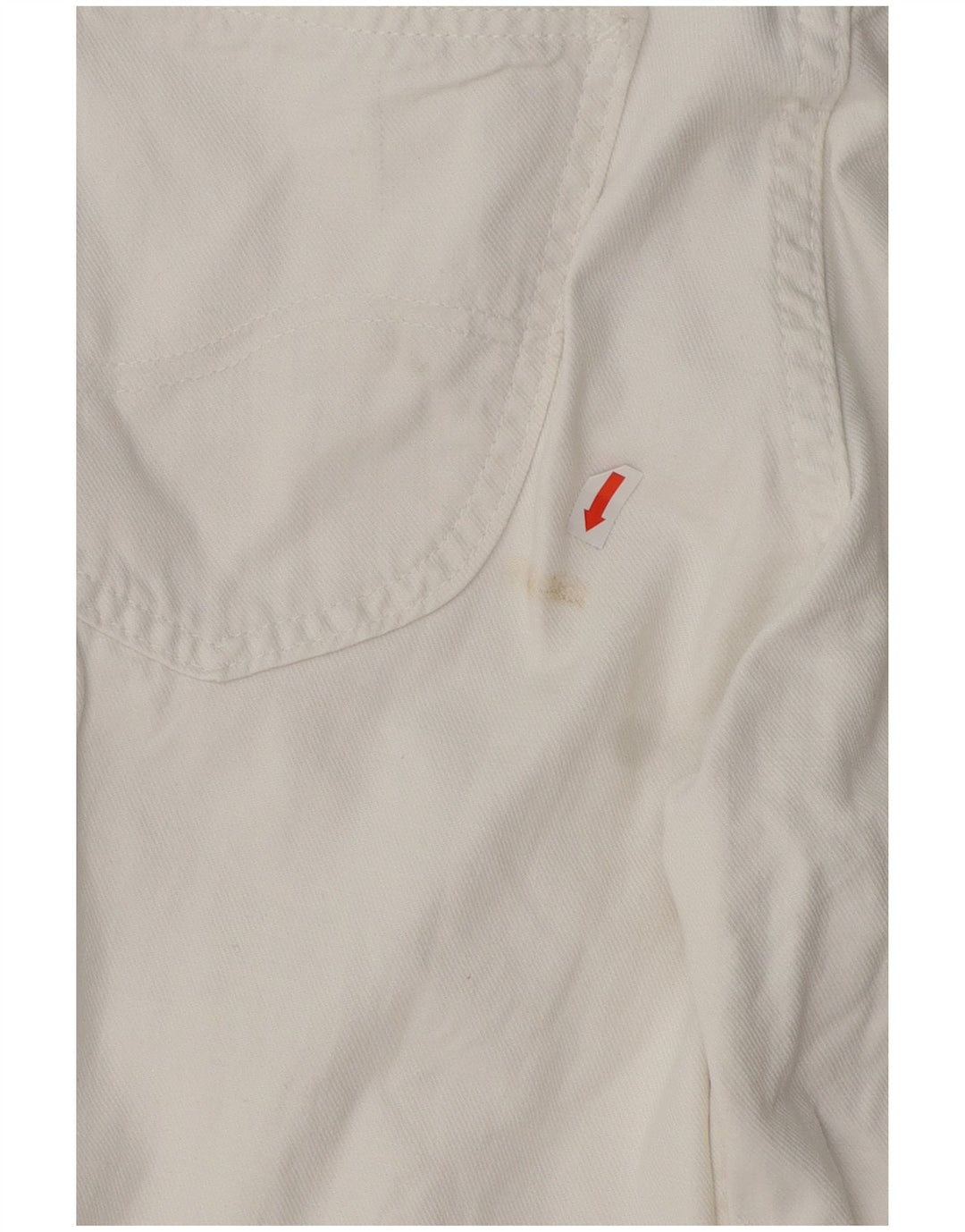 Lee Damen Schlagjeans US 12 Large W31 L29 Weiße Baumwolle