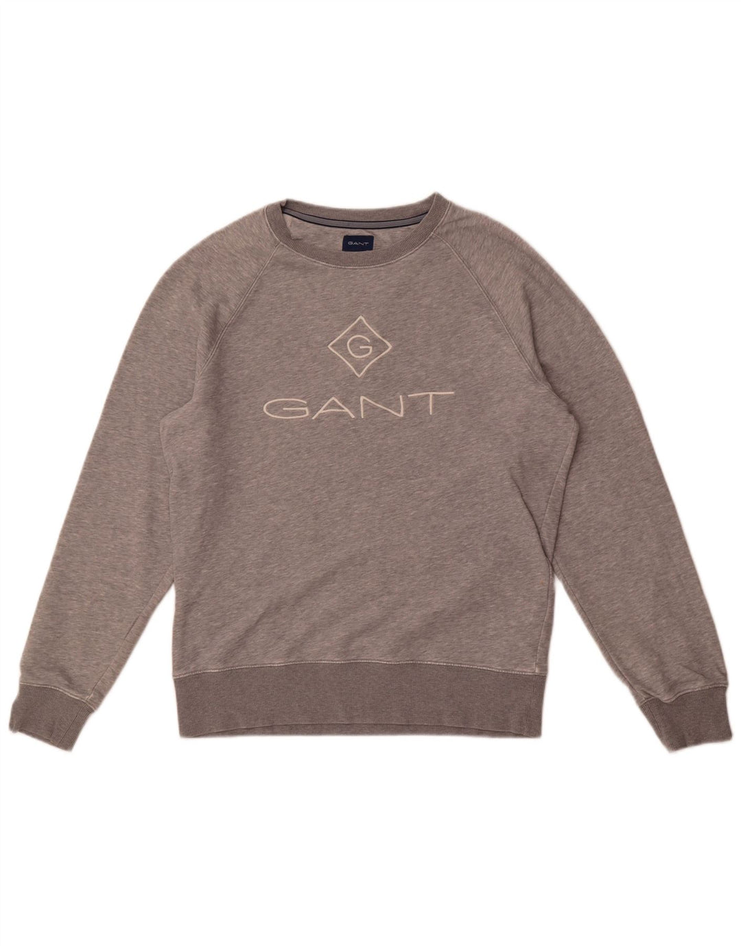 Gant Herren-Sweatshirt mit Grafik, groß, grau gesprenkelte Baumwolle