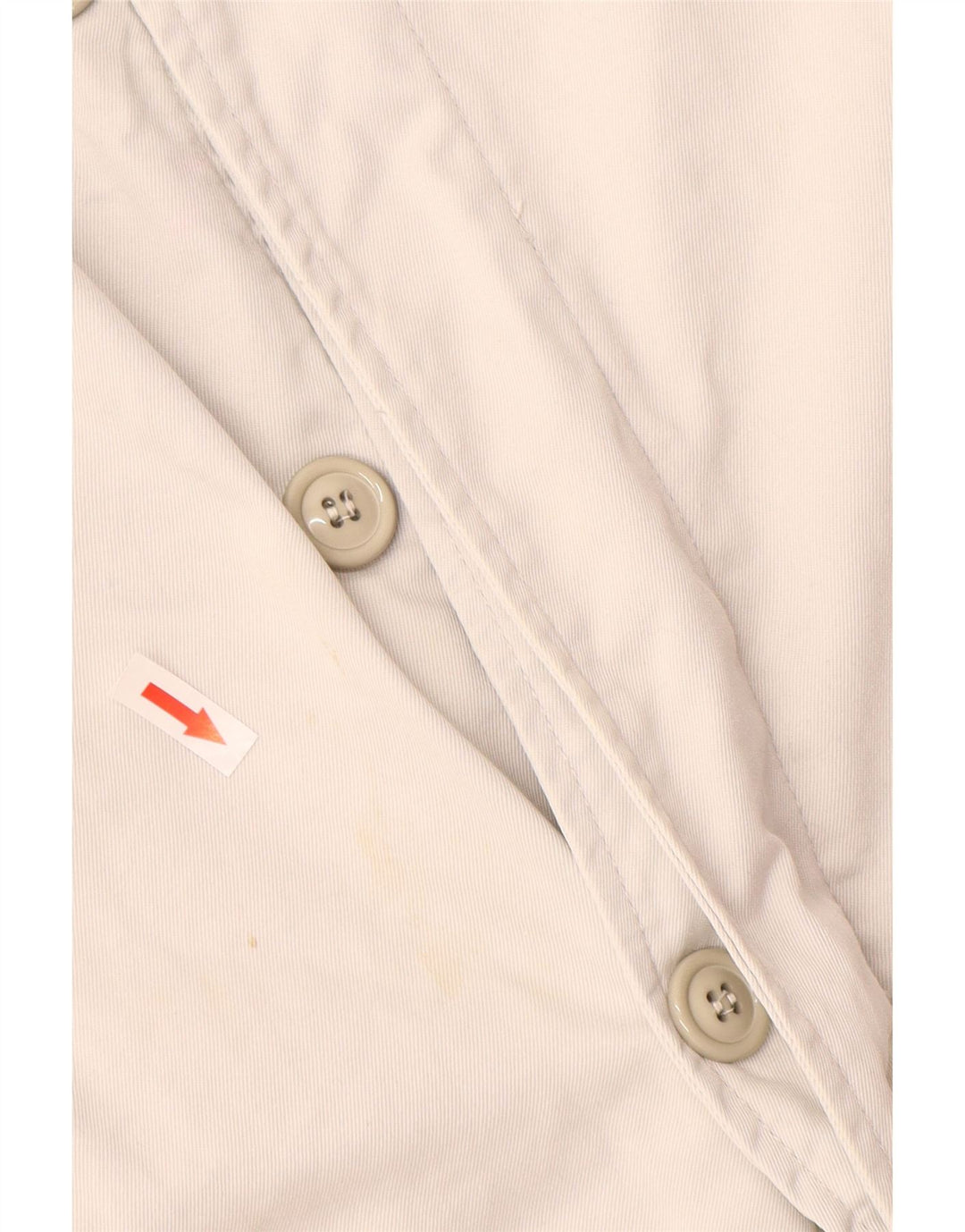 Uniform Herren-Mantel mit Grafik, UK 40, Größe L, Weiß