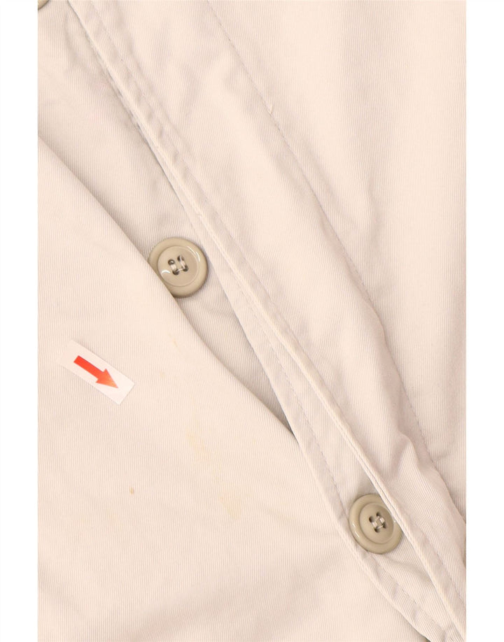 Uniform Herren-Mantel mit Grafik, UK 40, Größe L, Weiß