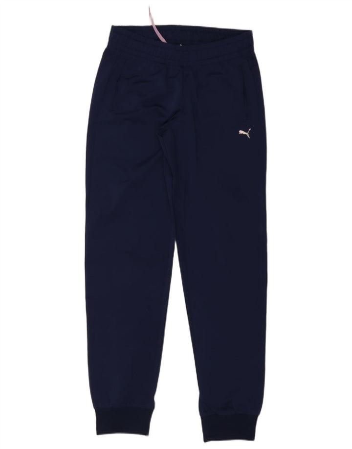 Puma Damen Trainingshose Jogger UK 10 Small Marineblau Polyester