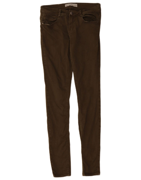Zara Damen Trafaluc Skinny Jeans EU 36 XS W26 L30 Khaki