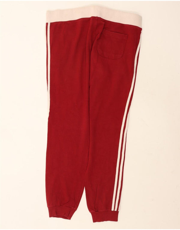 Adidas Damen Trainingshose Jogger UK 18 XL Burgund Farbblock