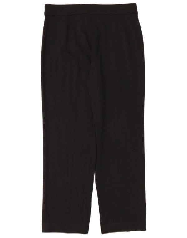 Marks & Spencer Damen Kurze Freizeithose UK 12 Medium W30 L27 Schwarz