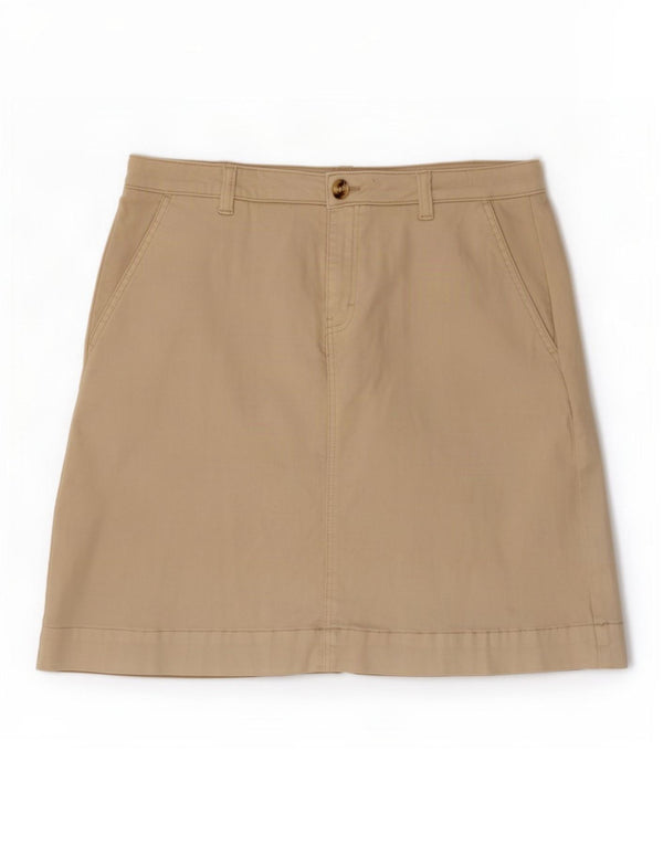 Crew Clothing Damen Minirock UK 16 Large W36 Beige Baumwolle