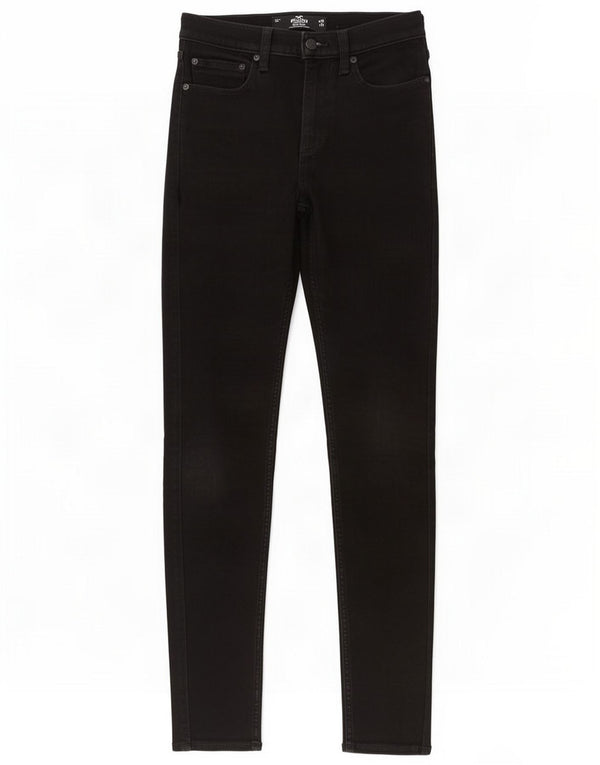 Hollister Damen Super Skinny Jeans W28 L34 Schwarze Baumwolle