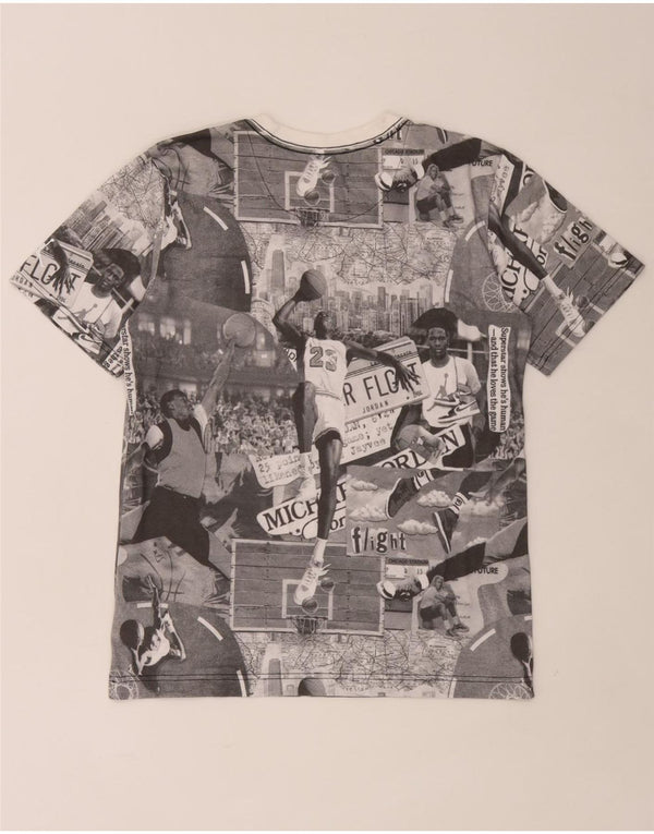 Jordan T-Shirt mit Grafik für Jungen, 13–14 Jahre, XL, graue Baumwolle