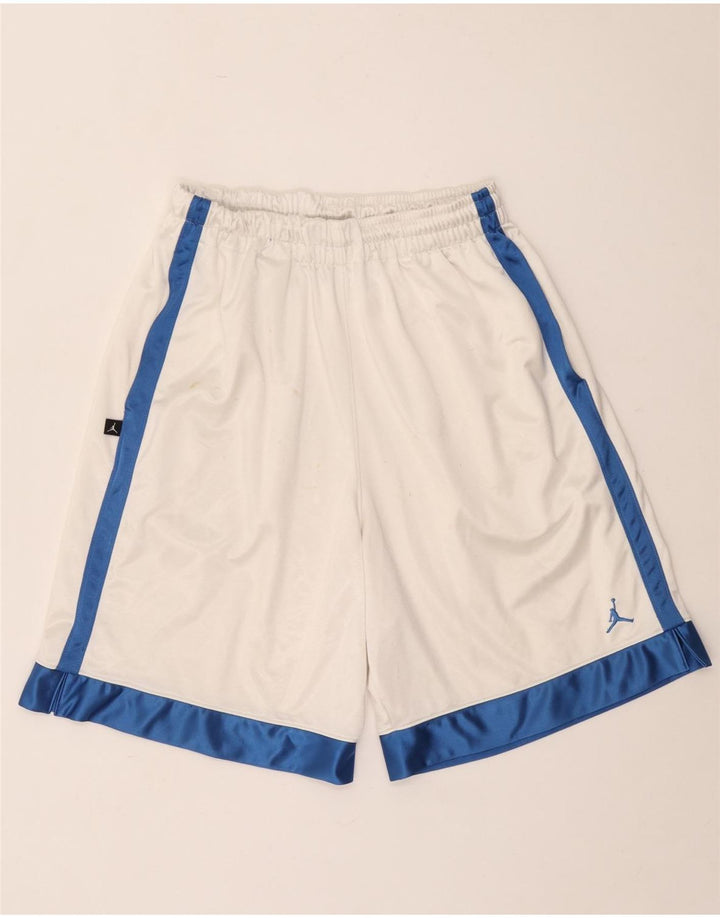 Jordan Herren-Sportshorts UK 39/41 Mittelweißer Farbblock