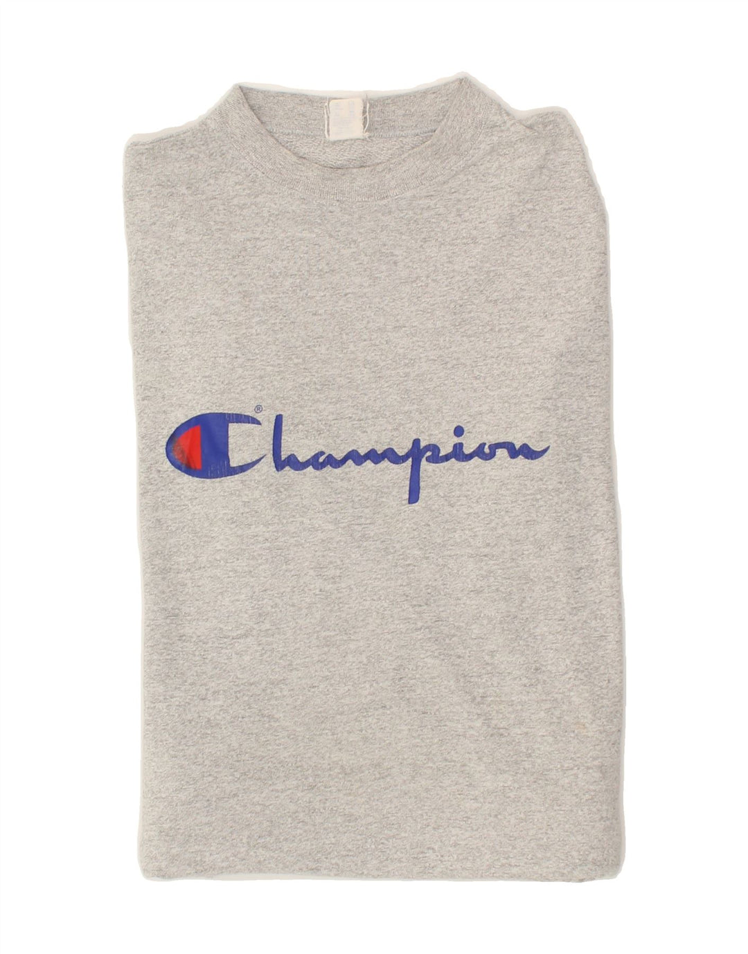CHAMPION Mens Graphic Top Long Sleeve Small Grey Cotton Vintage Champion and Second-Hand Champion from Messina Hembry 