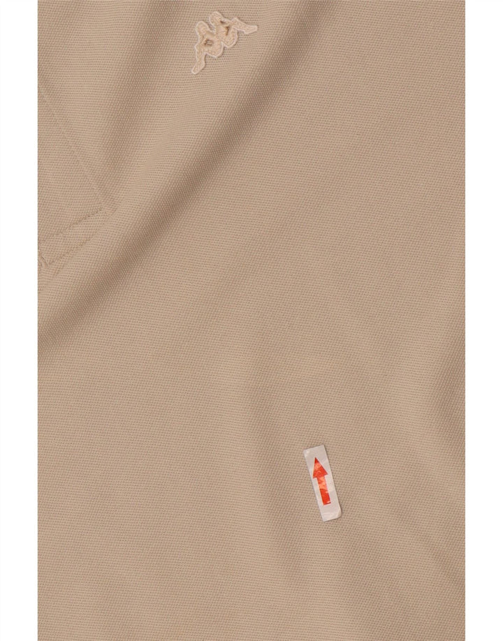 Kappa Herren Poloshirt 2XL Beige Baumwolle
