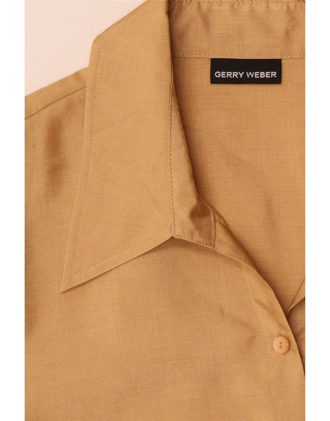 Gerry Weber Damen Kurzarmhemd UK 16 Large Beige