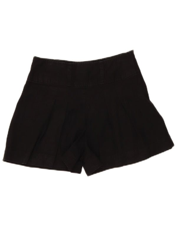 Oasis Damen Pegged Casual Shorts UK 8 Small W28 Schwarz Lyocell