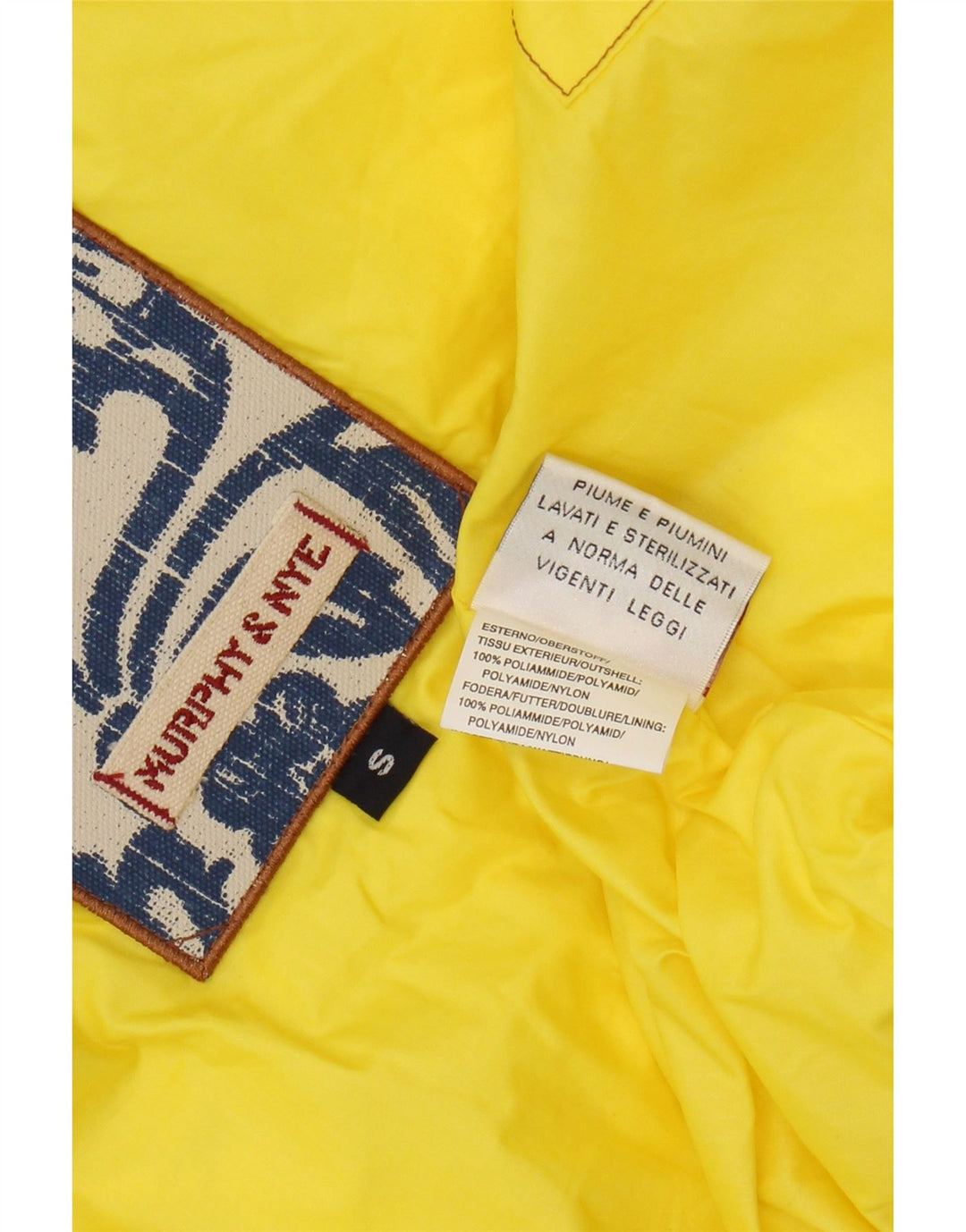 Murphy & Nye Damen Wattierte Weste UK 10 Small Gelbes Nylon