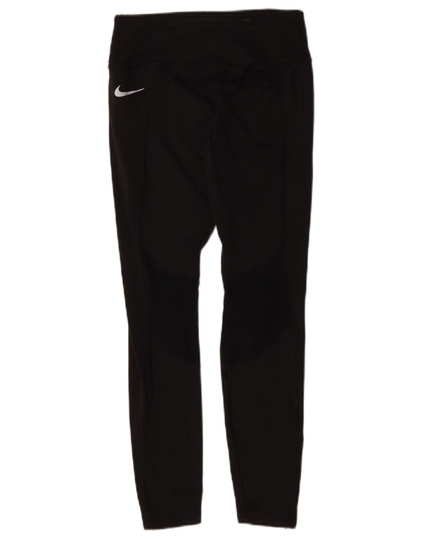 Nike Damen Dri Fit Leggings UK 8 Small Schwarz Polyester