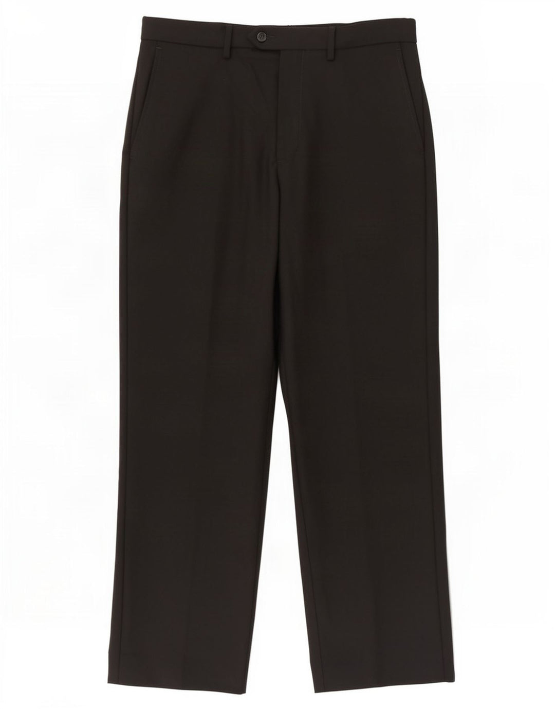 Marks & Spencer Herren-Freizeithose mit maßgeschneiderter Passform, W34, L31, Schwarz, Polyester