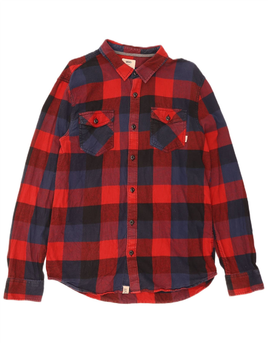 Vans Tailored Fit Tailored Fit Flanellhemd für Herren, groß, rot kariert