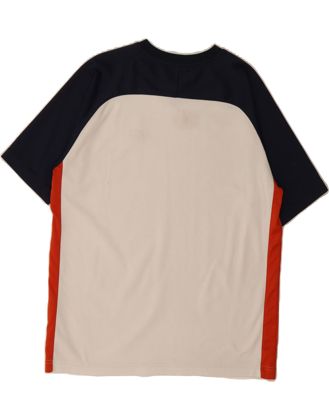 FILA Mens T-Shirt Top IT 50 Medium White Colourblock Polyester Vintage Fila and Second-Hand Fila from Messina Hembry 